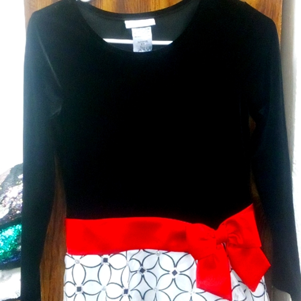 Bonnie Jean Festive Holiday Dress Size 14